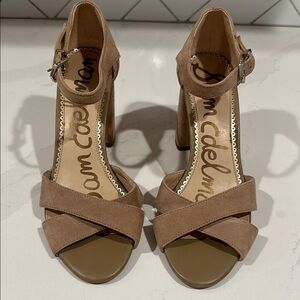 Sam Edelman Women's Taupe Heeled Sandals